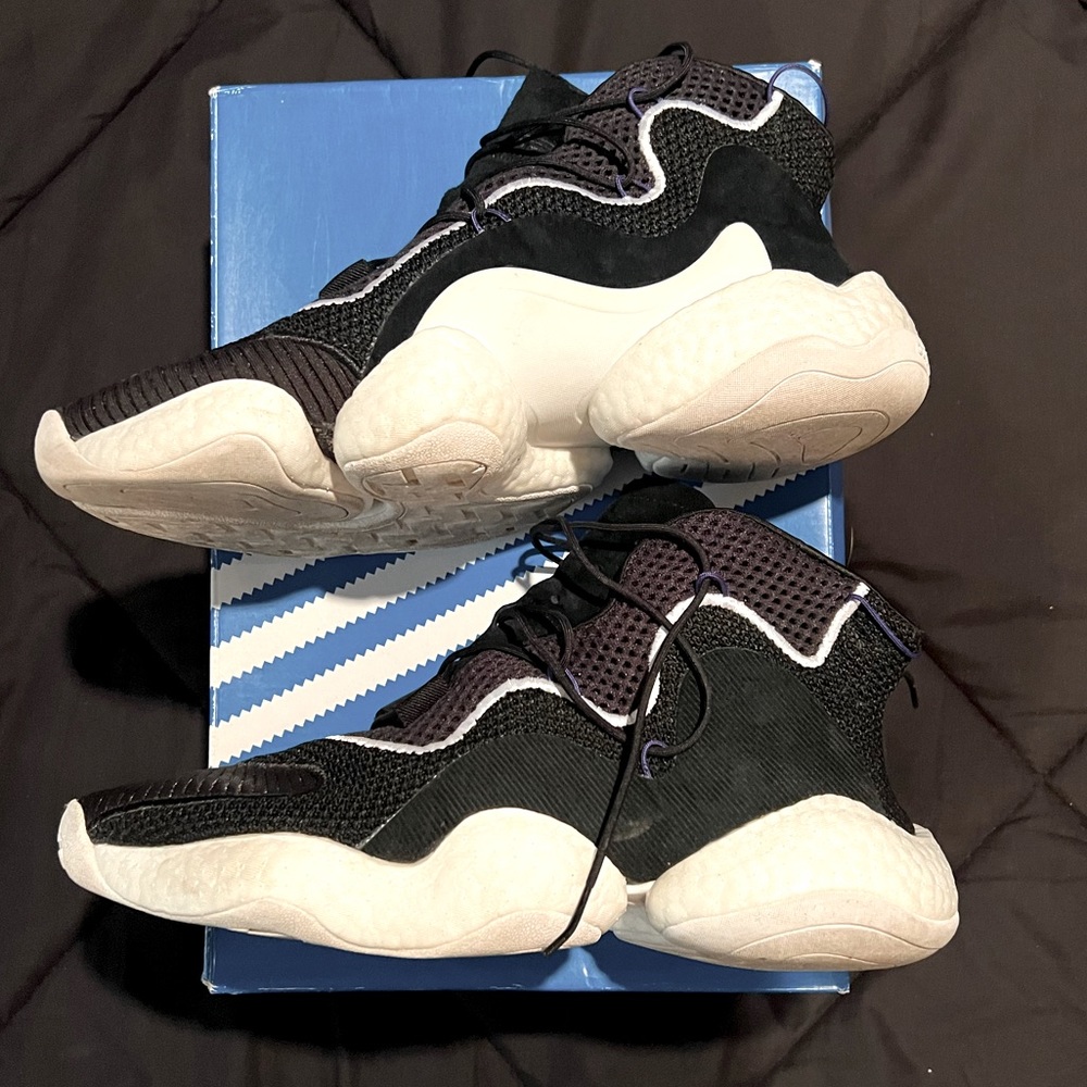 Adidas Crazy BYW Black/White/Purple sz. 10.5